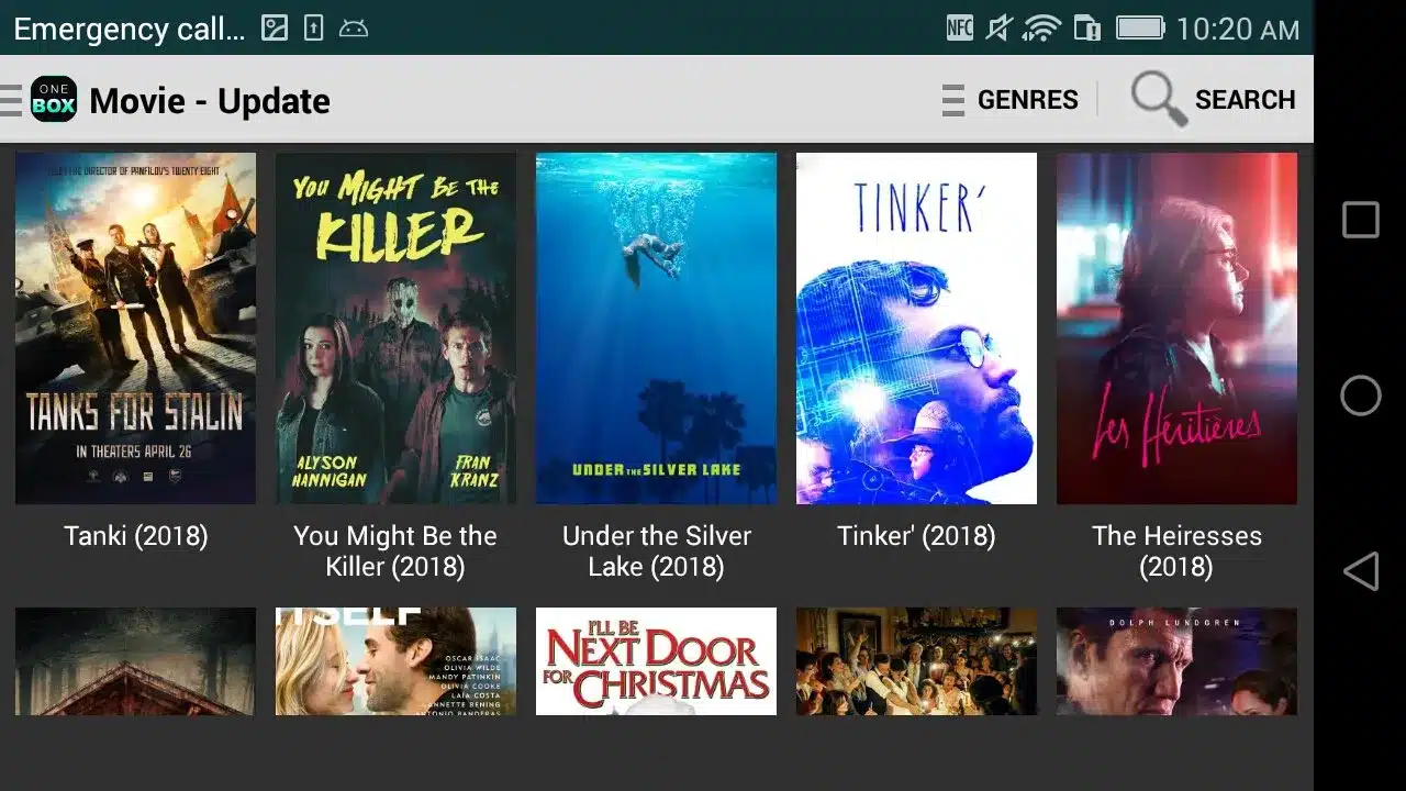 Best Free Movie Apps: OneBox HD