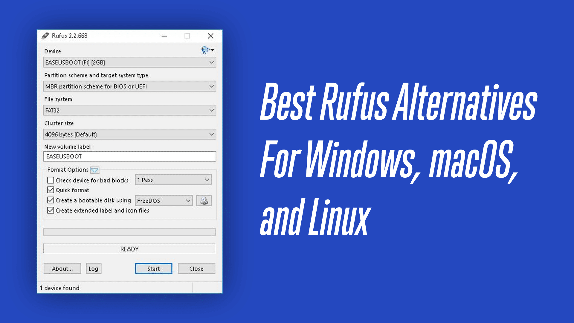 Best Rufus Alternatives for Windows, macOS, and Linux