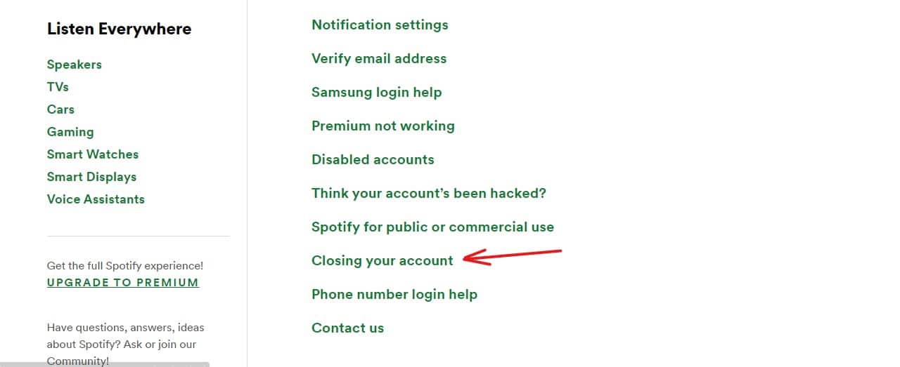 Delete your Spotify account: Closing your account