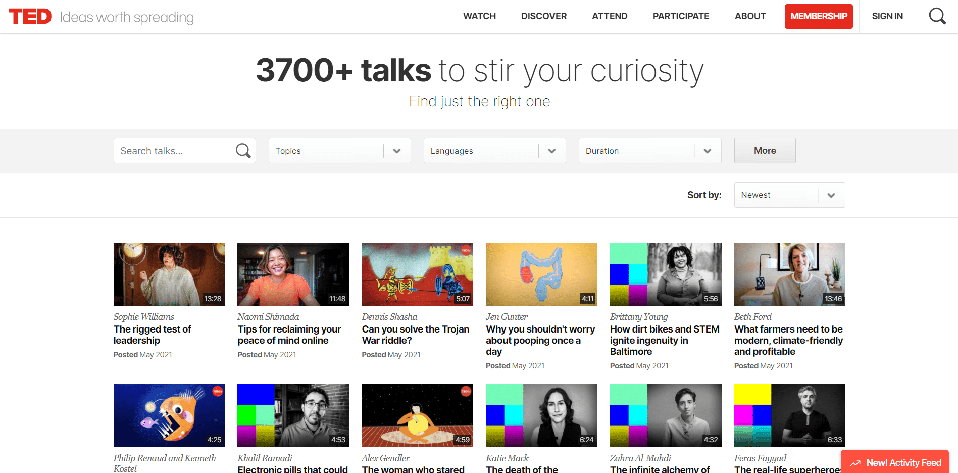 Best YouTube Alternatives - TED Talks