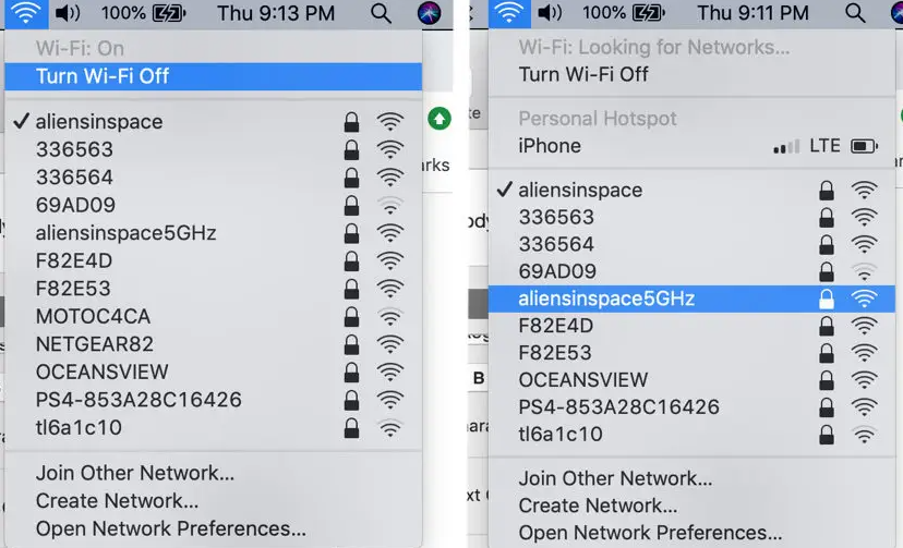 forget wireless networks on mac