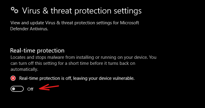 how to turn off windows defender