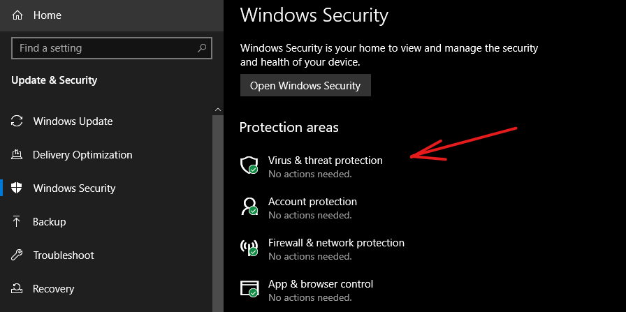 how to turn on Windows Defender