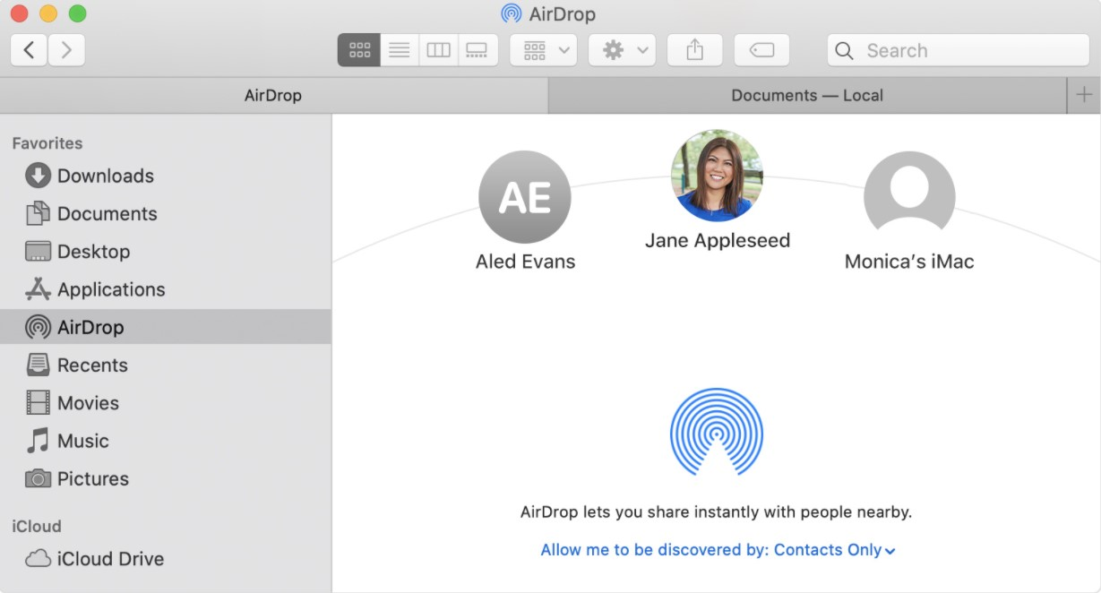 sync contacts from iPhone to Mac