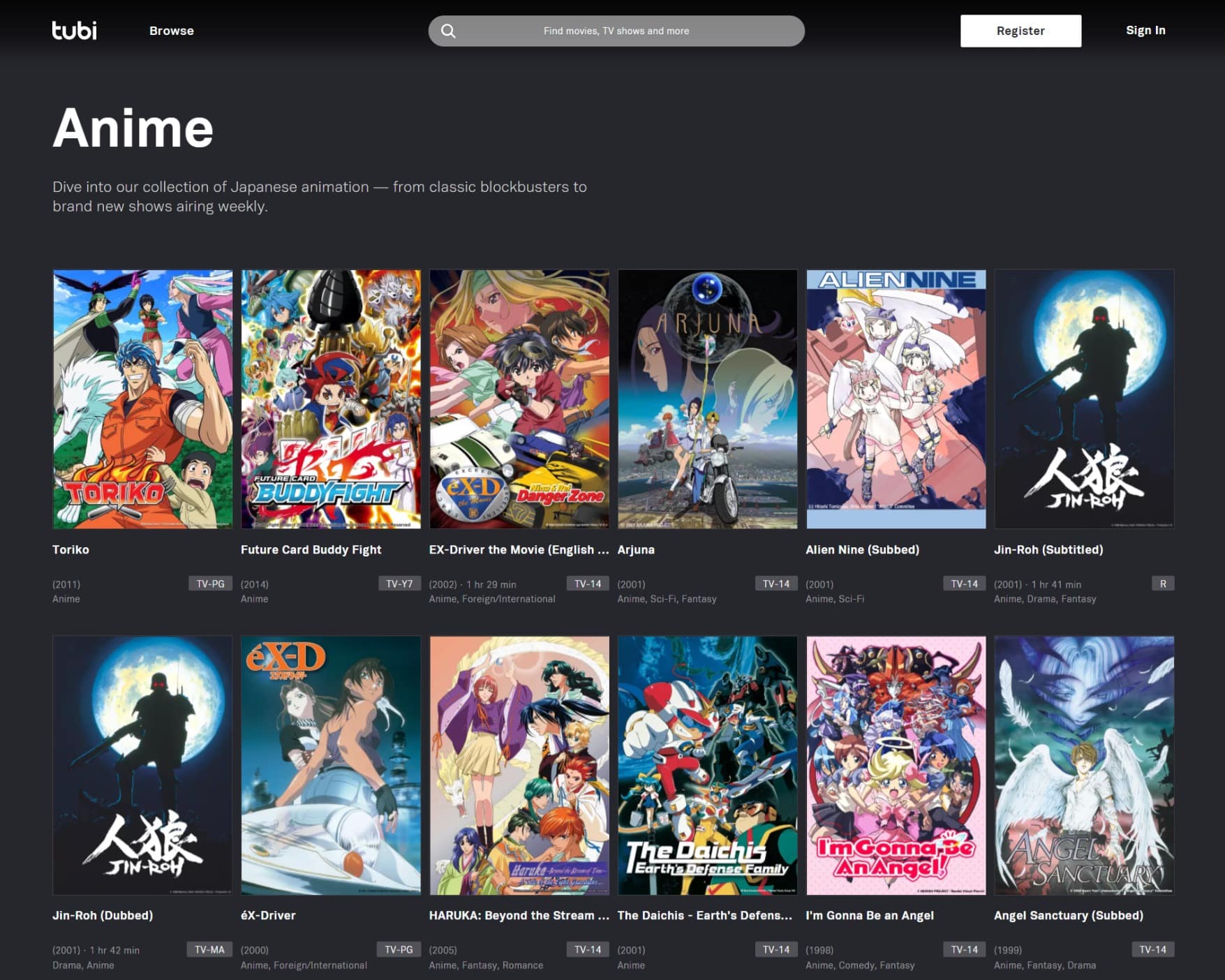 Best Anime Streaming Sites to Watch Anime Free - Tubi TV