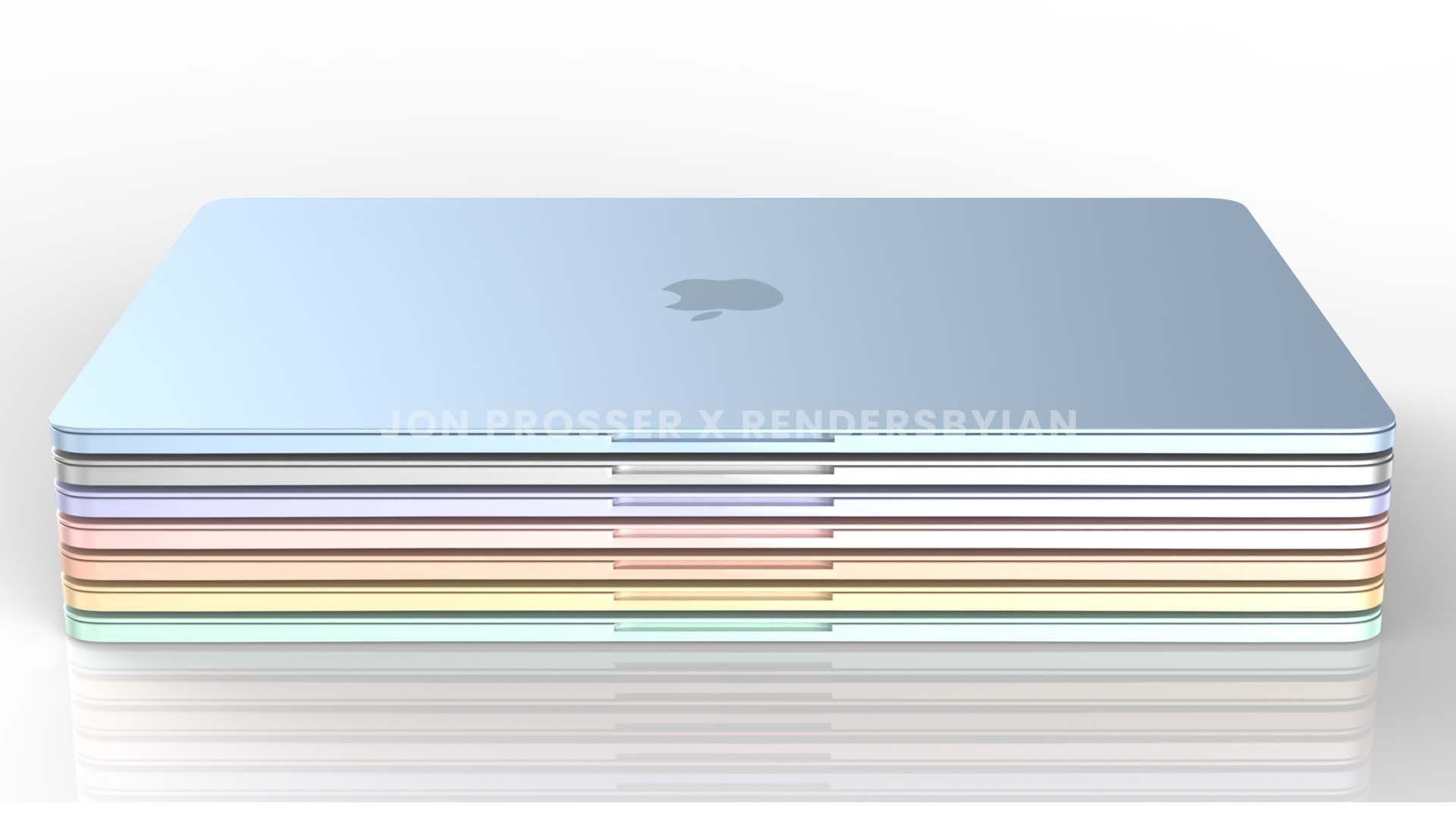 Macbook Air 2022 Colors Stacked