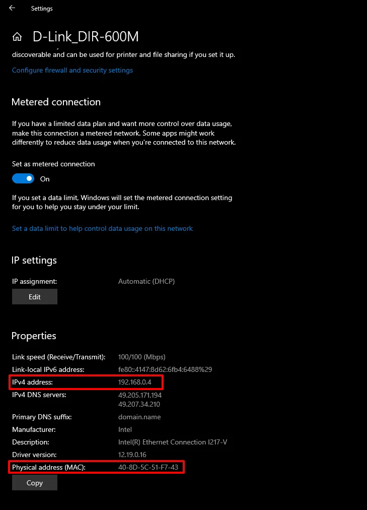 How to Find Mac Address and IP Address on Windows 10: All Properties with IP and MAC Addresses