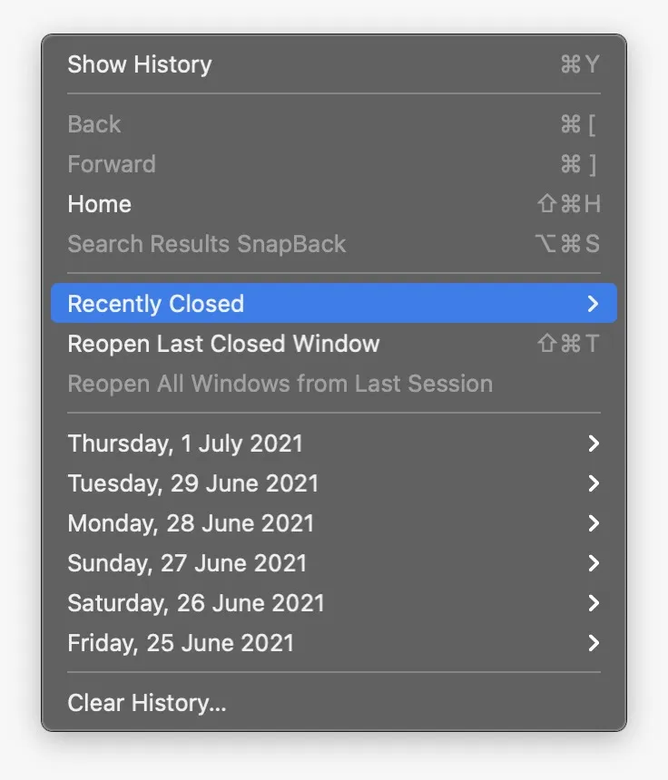 How to Restore Recently Closed Tabs on Safari (Mac) - 03