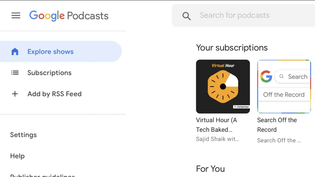 Google Podcasts Redesign