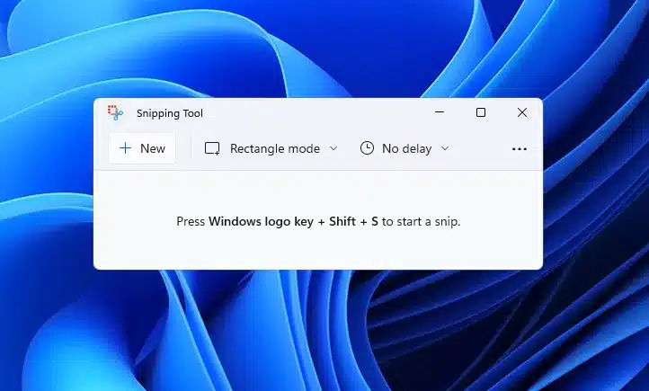 New Snipping Tool on Windows 11
