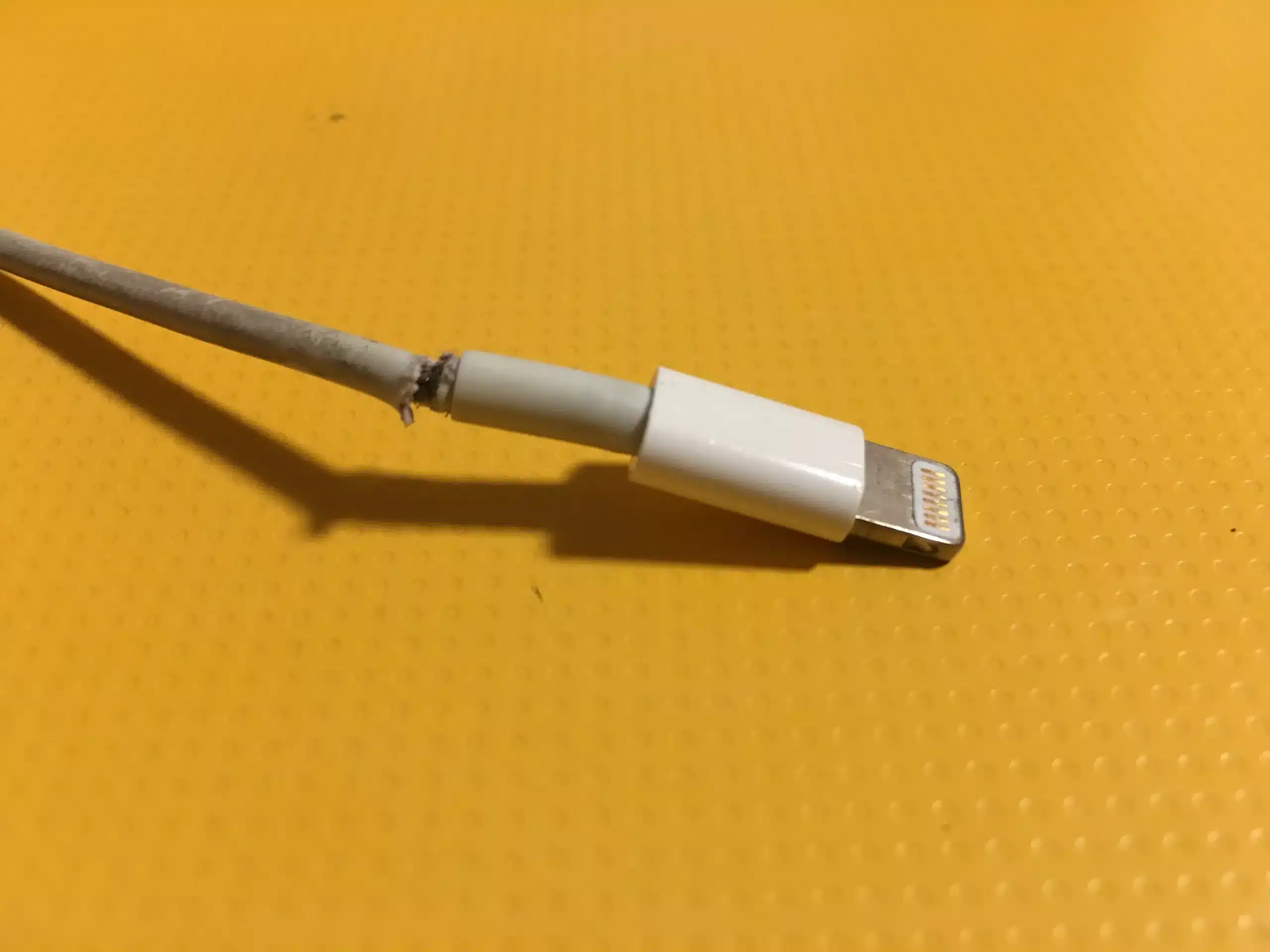 iPhone Won't Charge: Check for Damage in Lightning Cable