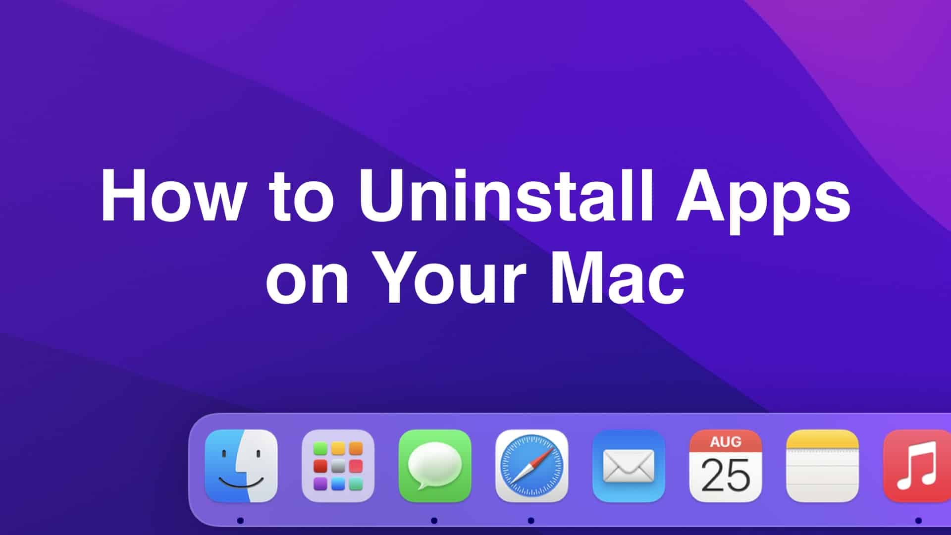 How to Uninstall Apps on macOS