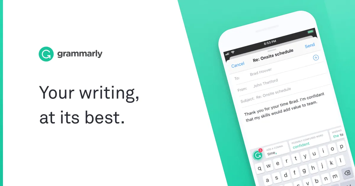 Grammarly: Best Writing Apps