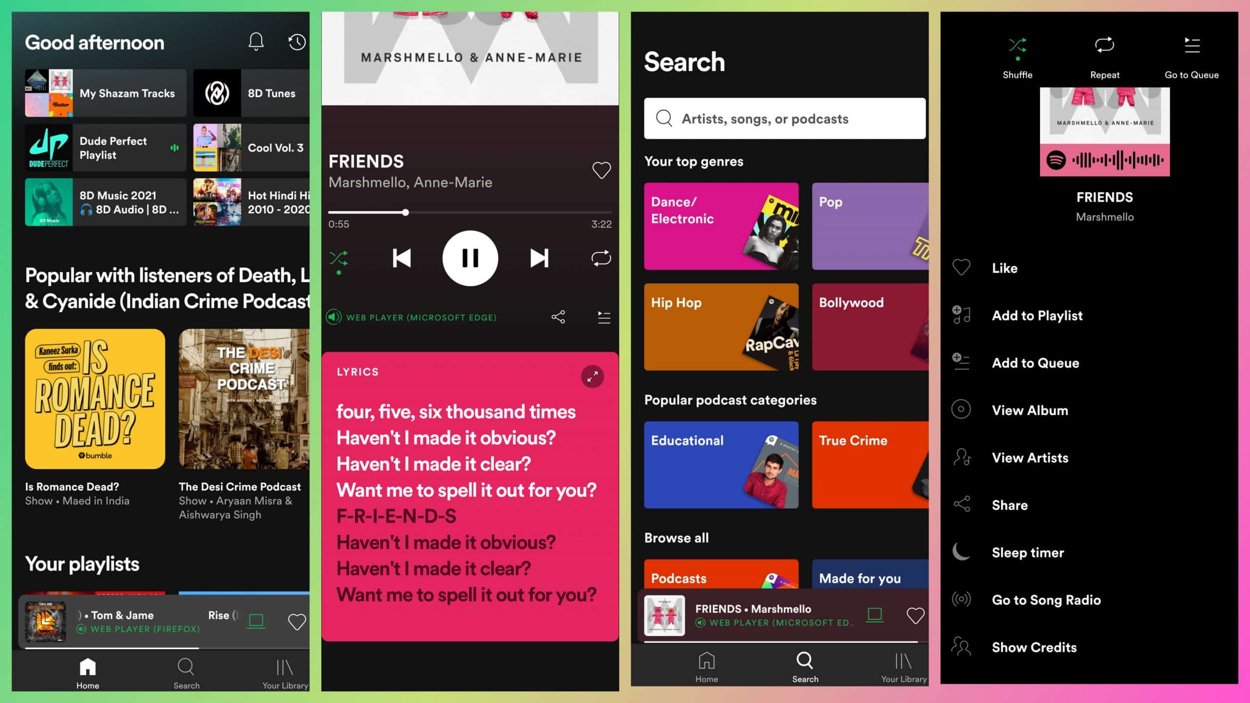Spotify- best in the list of free music apps