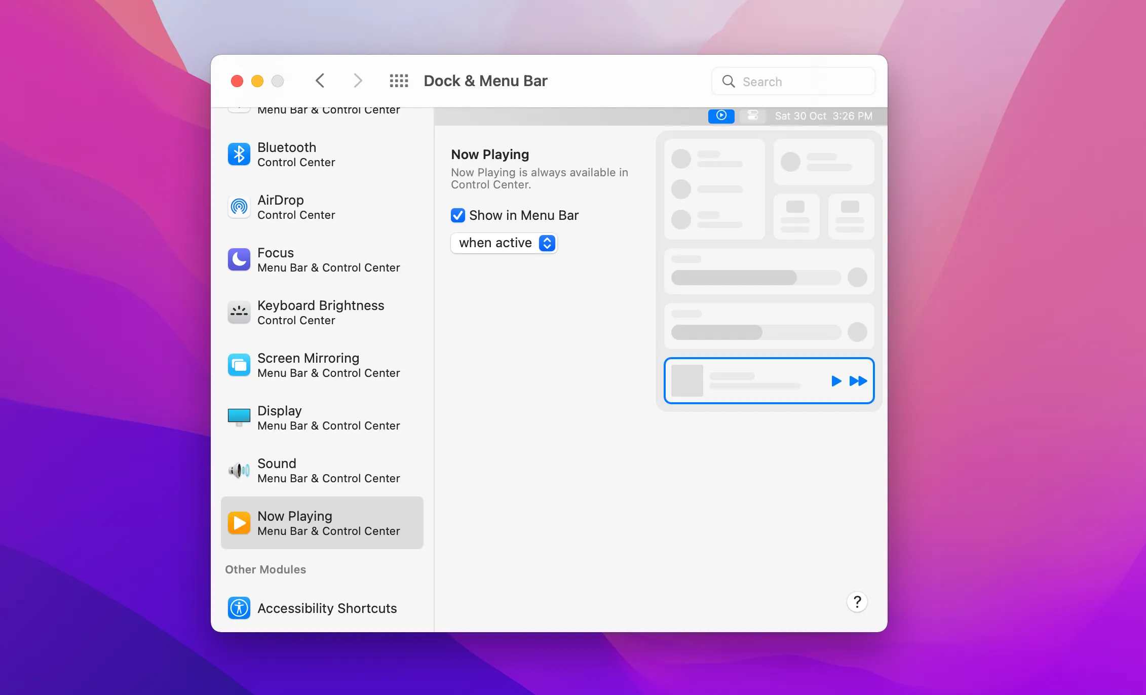 Hidden MacBook Features: Now Playing Settings on Mac