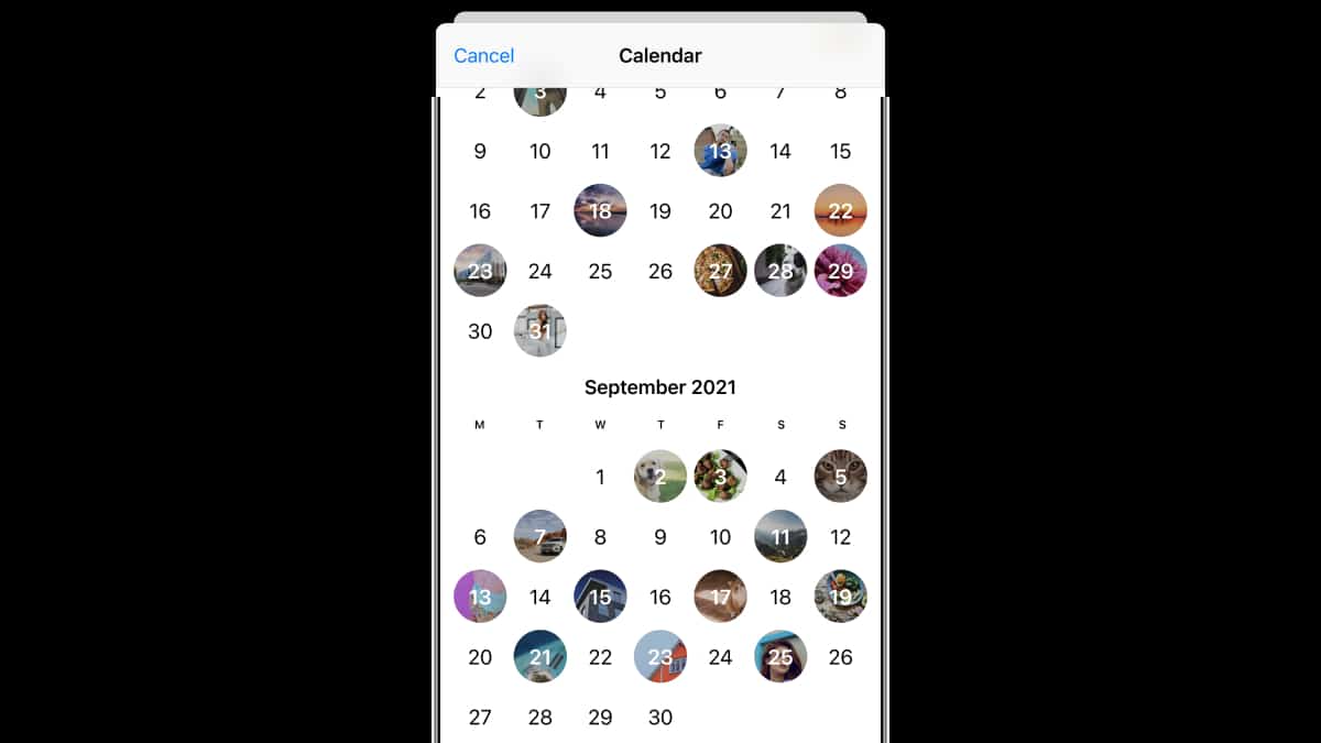 Telegram Calendar View