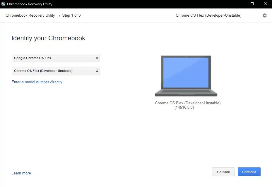 Chromebook Recovery Utility