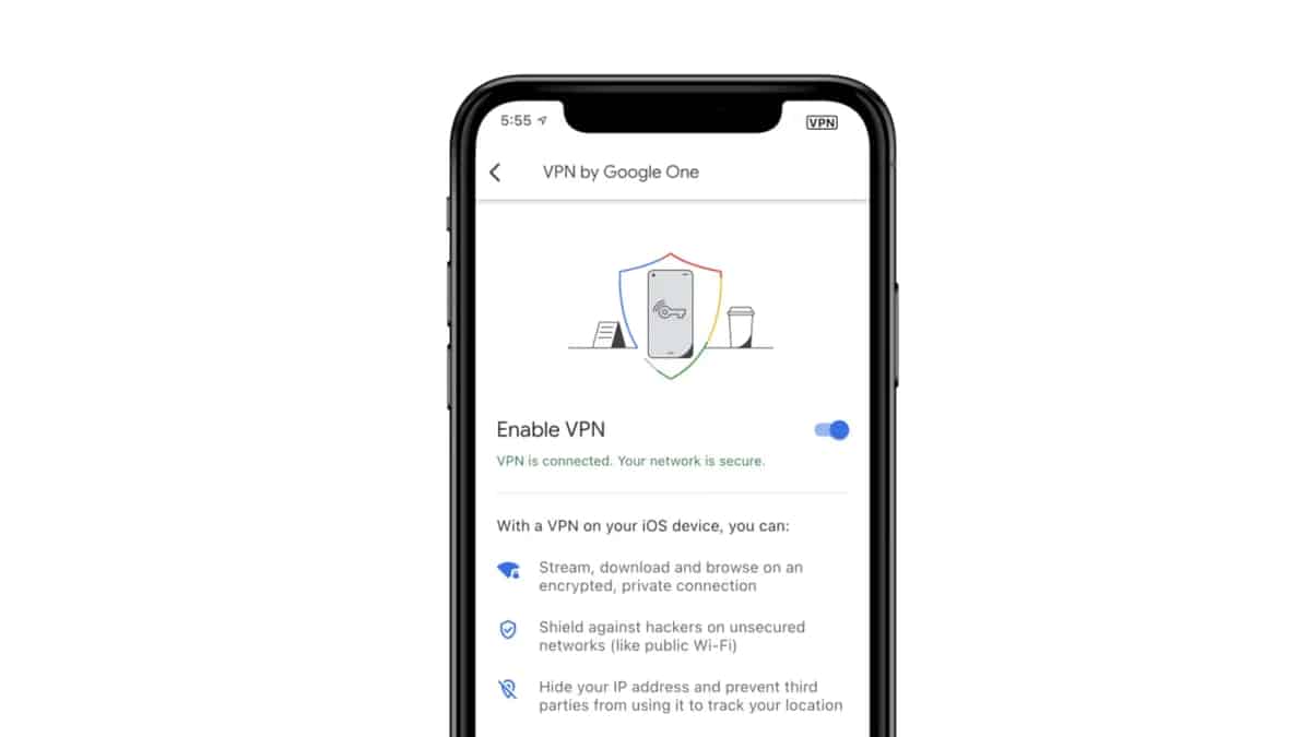 Google One VPN Available on iOS