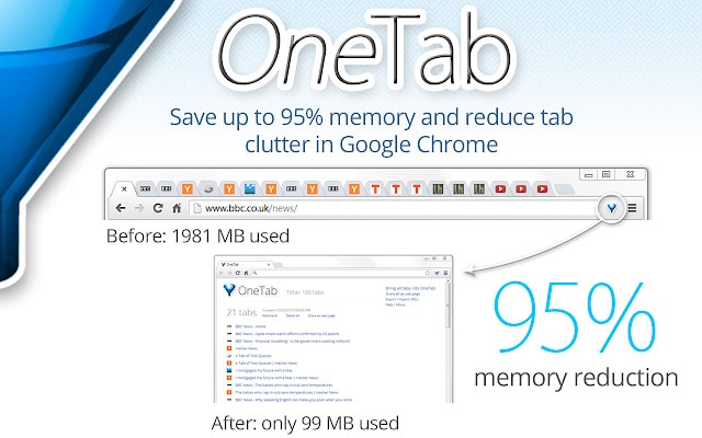 OneTab - Best Chrome Extensions