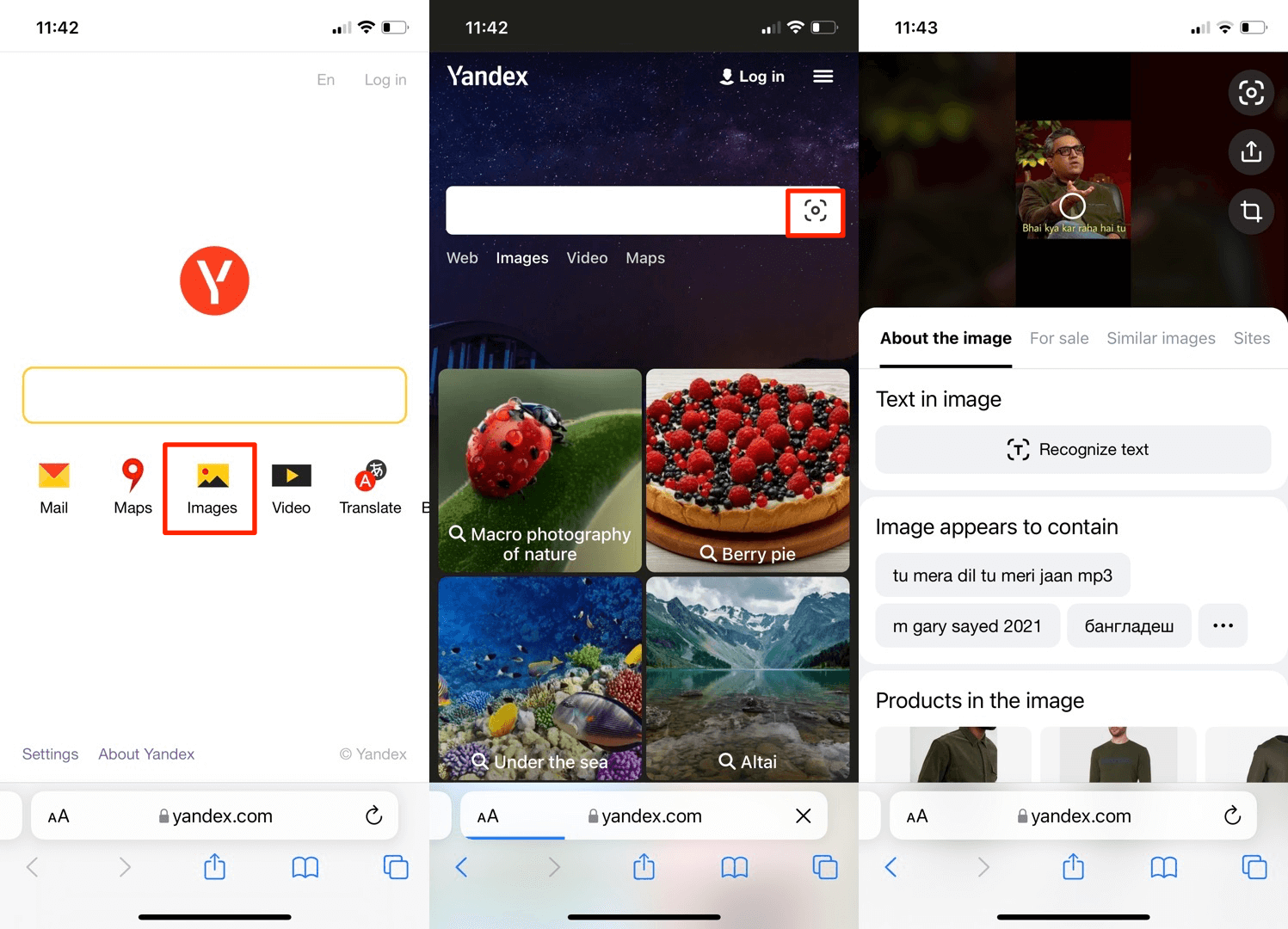Reverse Image Search using Yandex