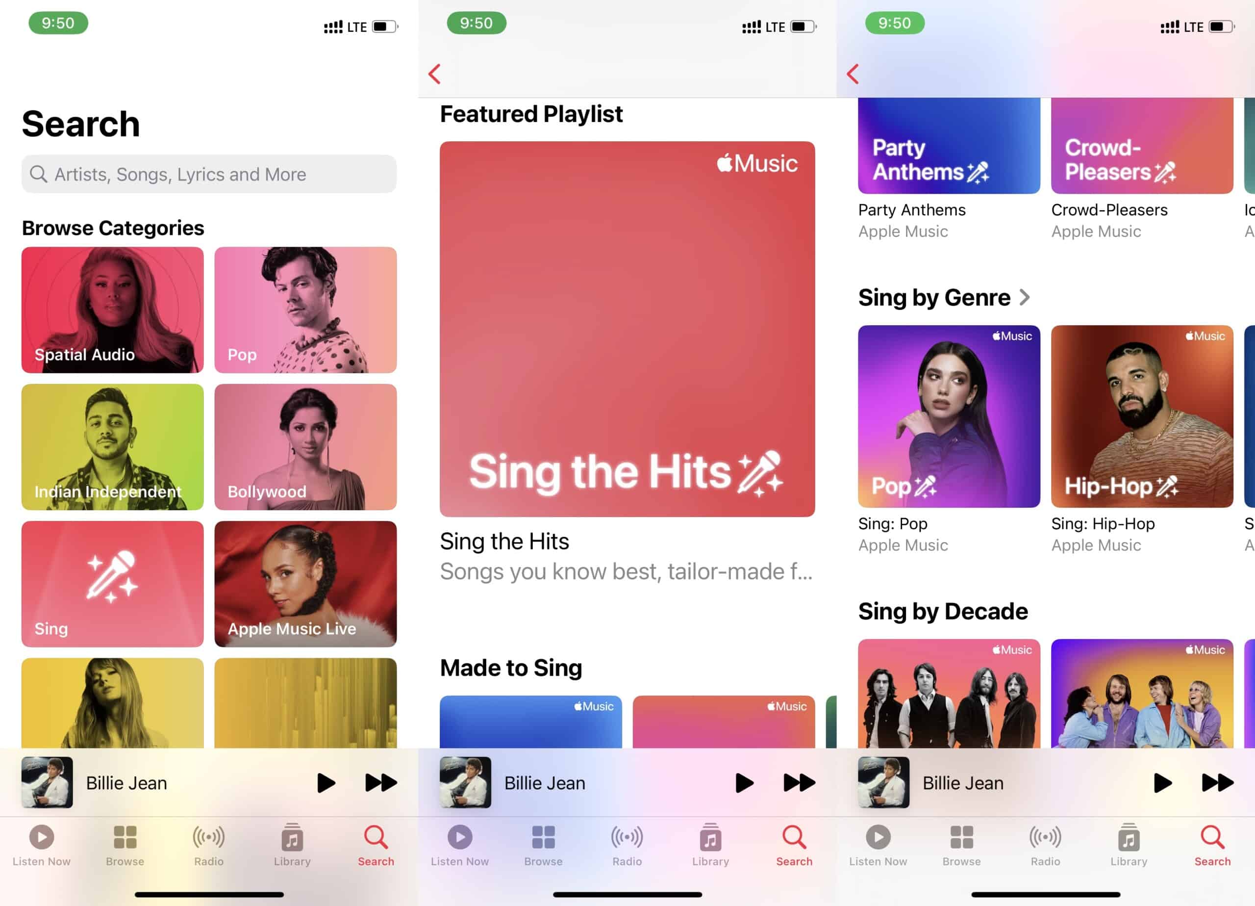 Apple Music Sing category