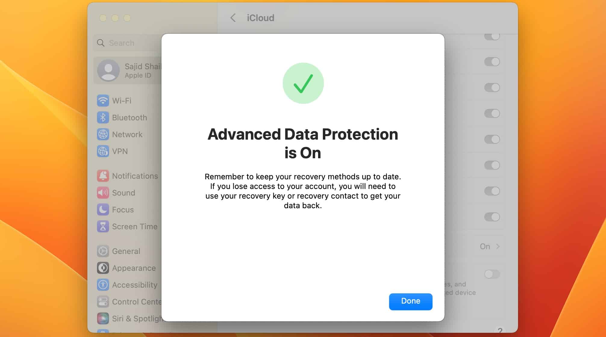 advanced data protection is on message