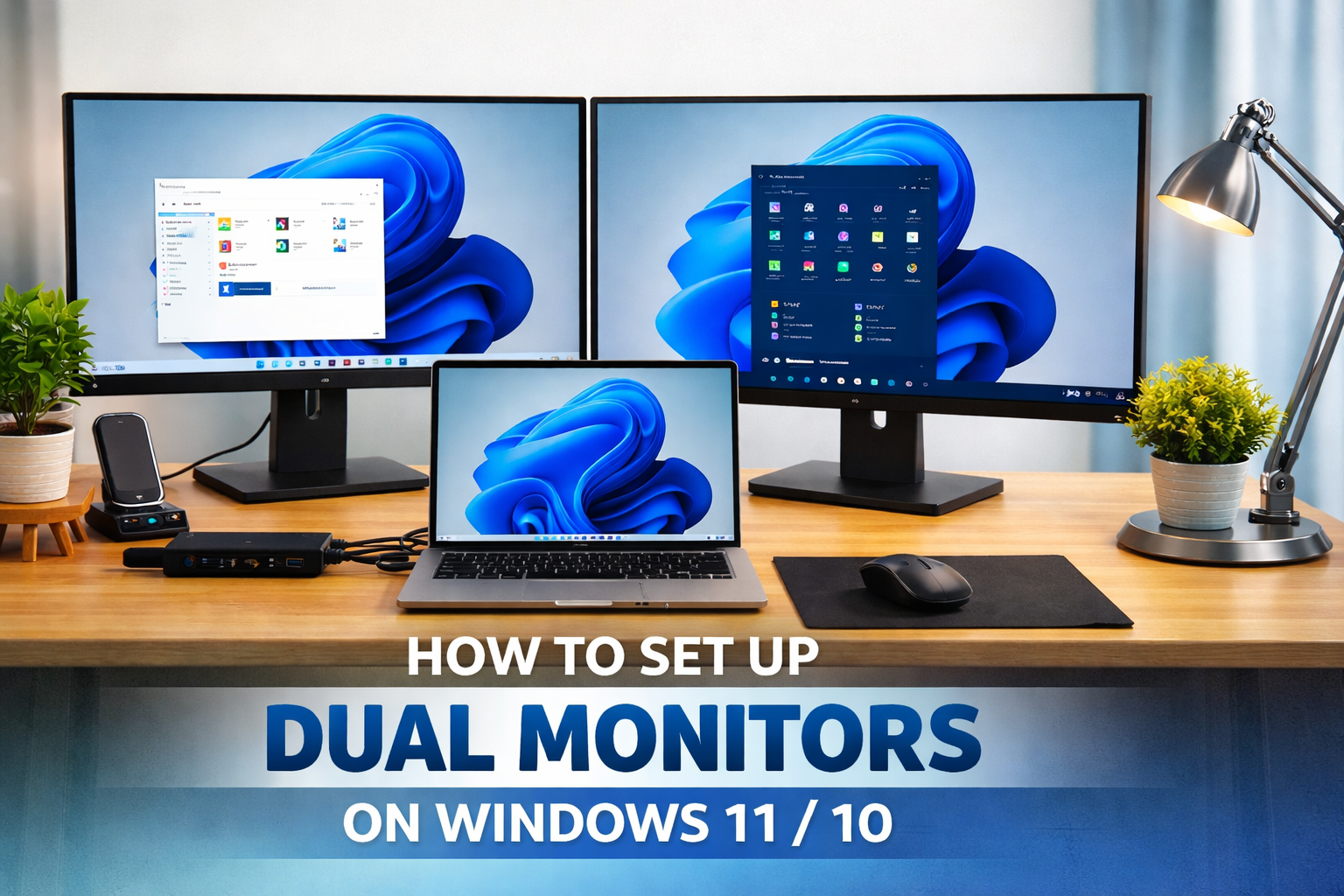 How to Set Up Dual Monitors on Windows 11/10