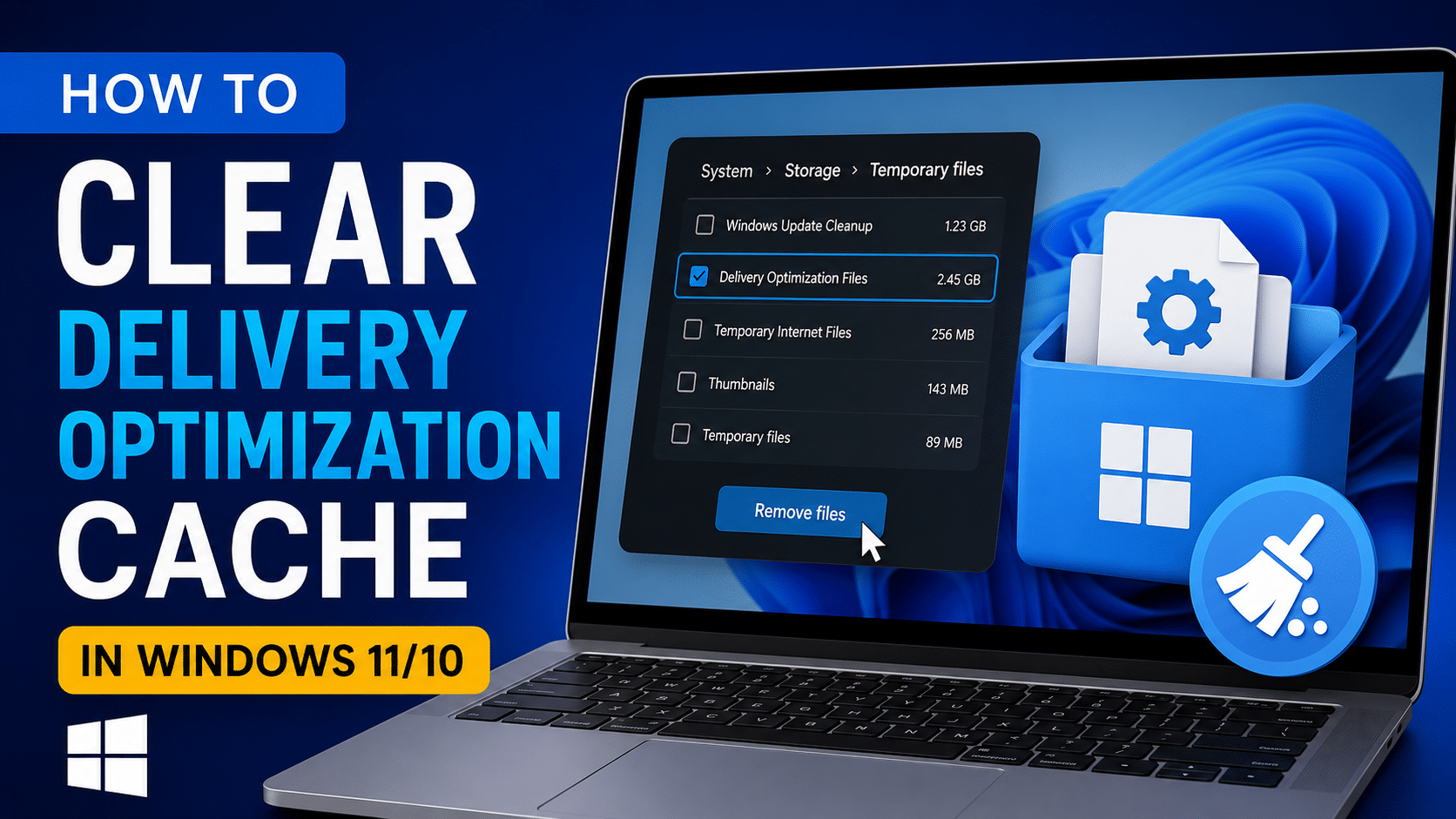 Clear Delivery Optimization Cache in Windows